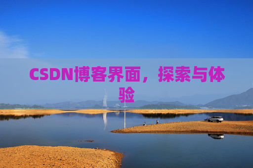 CSDN博客界面，探索与体验